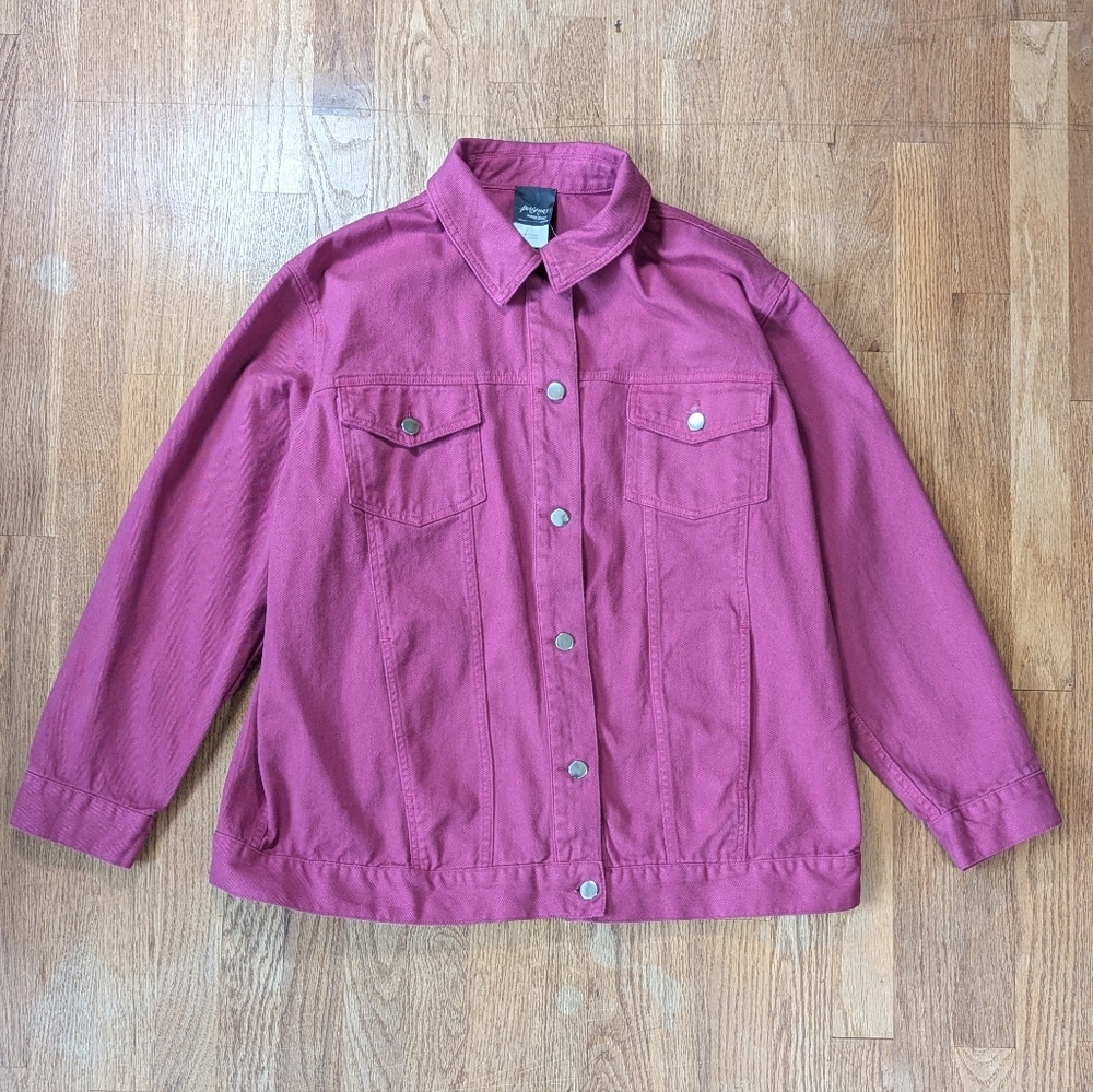 🍷 Persona by Marina Rinaldi Berry Magenta Jacket – Chic Euro Blazer Vibes 🍇✨